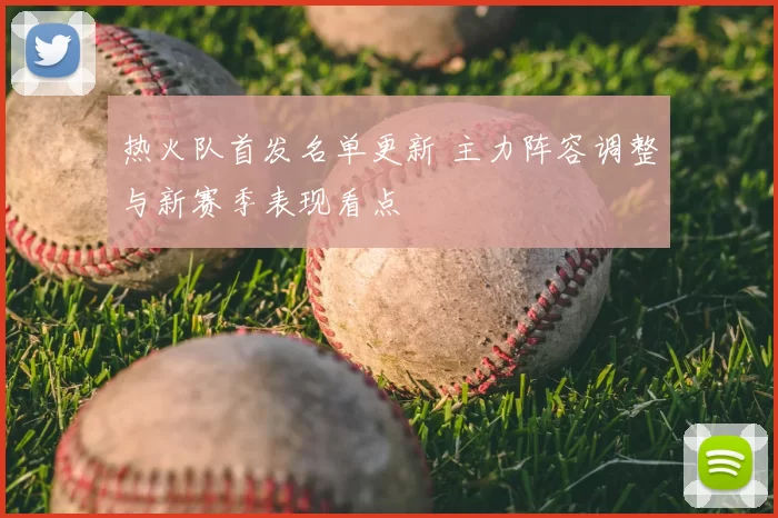 热火队首发名单更新 主力阵容调整与新赛季表现看点